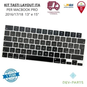 Kit Set tasti ricambio tastiera ITALIA Macbook Pro 13" A1706 15" A1707 2016 2017 - Foto 1 di 1