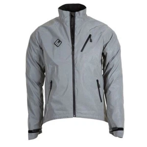 ETC Ladies Arid Weatherproof Reflective Cycling Rain Jacket - SILVER Size 14 - Picture 1 of 5