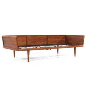 Mel Smilow Mid Century Walnut Case Sofa - Picture 1 of 8