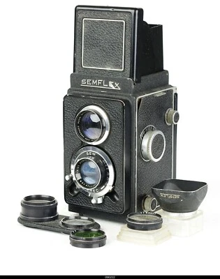  Camera TLR 6x6 Semflex  Lens Berthiot Flor 3,5/75mm - Photo 1/4