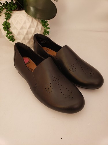 Scarpe basse Clarks nere in pelle uk5