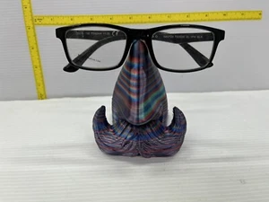 Porta occhiali da vista baffi divertente multicolore - Foto 1 di 4