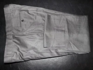 Hugo Boss Jeffrey1 W37 L32 Dark Gray All Wool Flat Front Dress Pants - Picture 1 of 5