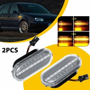 For 1999-2004 Volkswagen MK4 golf LED Front Fender Side Marker Signal Light 2PCS - Picture 1 of 11