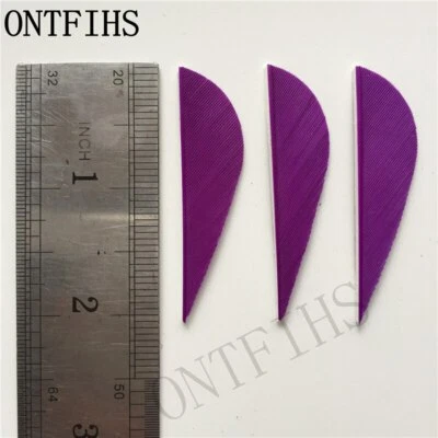 50 PIEZAS 2 pulgadas parabólico tiro con arco flecha pluma plegado para caza ala derecha Foto 1 de 4