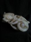 Finely carved Chinese white mutton fat Nephrite Jade Lion Beast, 18th century 