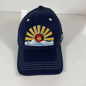 Colorado Aksels Blue OneFit Large X Large Baseball Cap Sun Mountain Logo - Picture 1 of 7