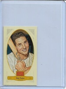 RARE 2012 PANINI GOLDEN AGE BOBBY THOMSON ~ TY COBB BACK MINI CARD #59