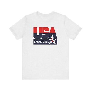 Dream Team USA Basketball 1992 Jordan Mens Bella Premium Blend Jersey T-Shirt