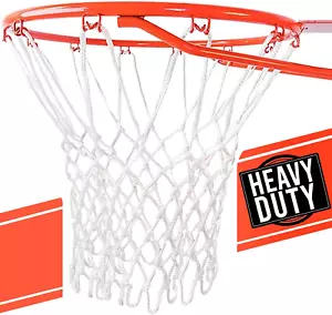Heavy Duty Basketball Net Replacement - All Weather Anti Whip, Fits Standard Ind - Picture 1 of 8