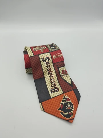 Tampa Bay Buccaneers NFL Football Team Sports Fan Men's Neck Tie Necktie Block Cover