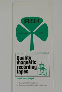 Vintage Pamphlet for Irish Recording Tapes Magnetic Tape - Picture 1 of 4
