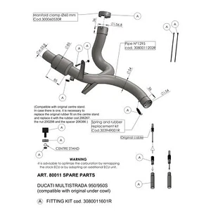 Soporte de escape Juego de soporte de escape LeoVince para Ducati Multistrada - Imagen 1 de 4