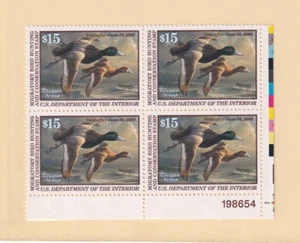 U.S. Sc #RW66 $15 Greater Scaup Federal Duck Stamp, PB/4 (F32785) - Picture 1 of 1