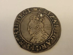 Elizabeth 1 Hammered Silver Shilling From The 1500's In Excellent Condition - Picture 1 of 6
