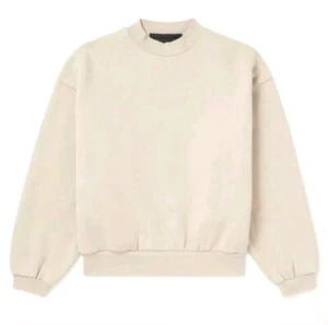 FEAR OF GOD ESSENTIALS KIDS LogoAppliquéd Cotton-blend Jersey SwtShirt,8yrsBeige - Picture 1 of 9