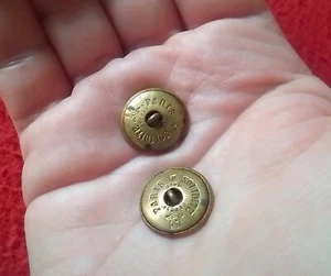 JUEGO SET DE 2 ANTIGUOS BOTONES BUTTON BUTTONS BOUTONS L PESCADOR PARIS SOLIDITE - Imagen 1 de 3
