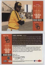 2006 Fleer Greats of the Game Decade Greats Memorabilia Tony Gwynn #DEC-TG HOF