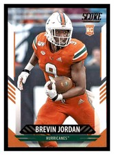 2021 Score #387 BREVIN JORDAN RC Miami Hurricanes ~F6S