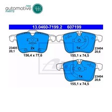 Front ATE 13.0460-7199.2 For OPEL SIGNUM, VECTRA, SAAB 9-3, 9-3X, VAUXHALL