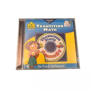 School Zone Transition Math K-1 CD-ROM windows 95/98 Vintage - Picture 1 of 3