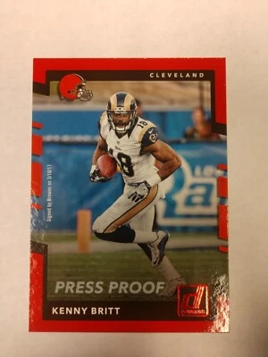 2017 Donruss Press Proofs Red #81 Kenny Britt (PWE) - Image 1 of 2