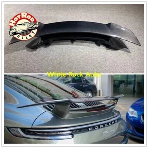 HALF CARBON FIBER REAR TRUNK SPOILER WING FOR PORSCHE 911 992 CARRERA SD STYLE - Picture 1 of 8