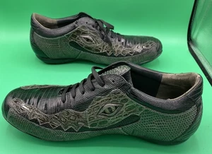 Belvedere Crocodile & Lizard Casual Lace Up Shoes Sz 11 with Eyes & Rubber Soles - Picture 1 of 21