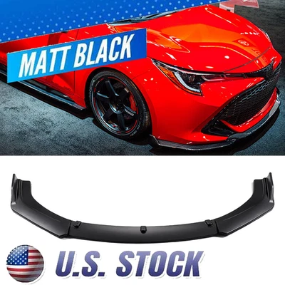 Front Bumper Lip Splitter Spoiler Matte Black For Toyota Matrix 2003-2014 - Image 1 of 4