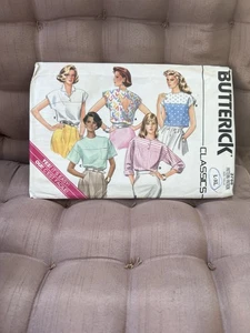 Vintage 1986 Butterick Classiscs Schnittmuster 3766 - Misses Bluse (L/XL) ungeschnitten - Bild 1 von 1