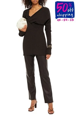 RRP€1813 BOTTEGA VENETA Jumper Dress IT42 US6 M Silk & Wool Blend Weave-Knit - Image 1 of 4