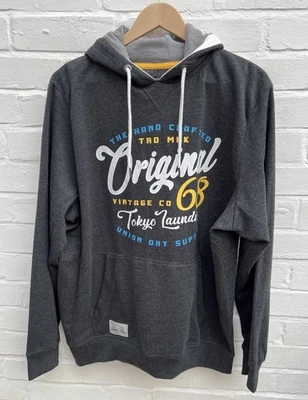 Nueva sudadera con capucha para hombre Tokyo Laundry XL gris pulóver  Foto 1 de 4