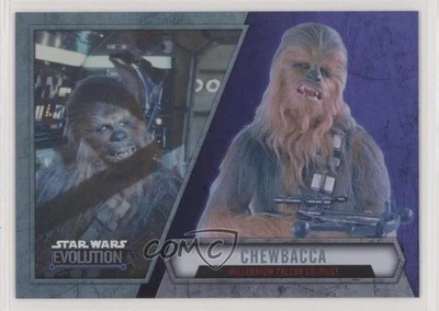 2016 Topps Star Wars Evolution Purple Lightsaber Chewbacca #58 2p7 - Image 1 of 3