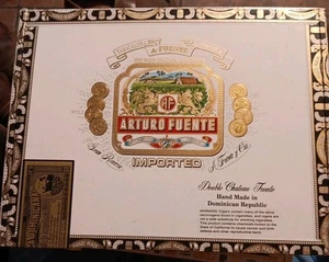 Excellent Arturo Fuente Double Chateau Fuente Cigar Box 9.25”x7.27”x2.25” - Picture 1 of 7