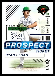 2024 Panini Prospect Edition RYAN SLOAN PROSPECT TICKET /199 #163 SEATTLE - Picture 1 of 2