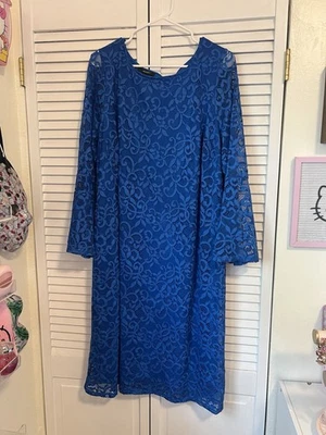 Alfani Women's Plus Size Lace Bell-SleeveSheath Dress, Plus Size, SZ 18W - Image 1 of 4