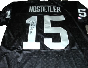 JERSEY CAMPEÓN OFICIAL CON LICENCIA FIRMADA POR JEFF HOSTETLER LA RAIDERS PSA/ADN/COA - Imagen 1 de 2