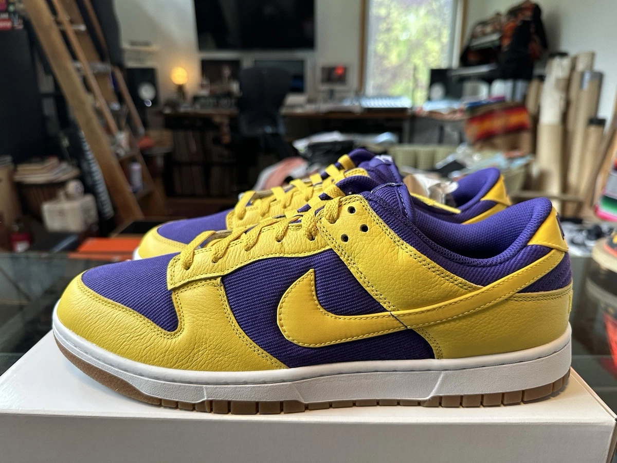 Nike X Dunk Low By You Custom PRM Lakers Kobe Bryant Yellow  display picture 2