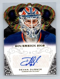 2013-14 Panini Crown Royale #SO-DDU Devan Dubnyk AU Edmonton Oilers - Picture 1 of 2