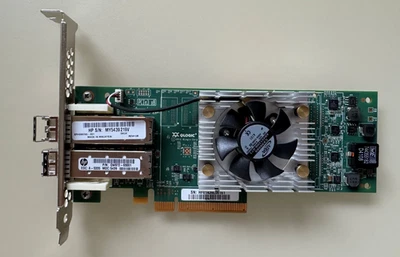 QW972A - HP StoreFabric SN1000Q 2x 16Gbps FC PCI-E HBA - 699765-001 incl 2x Gbic - Bild 1 von 4