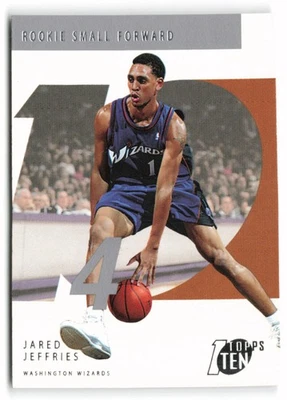 2002-03 Topps Ten #134 Jared Jeffries Rookie Washington Wizards RC - Image 1 of 2