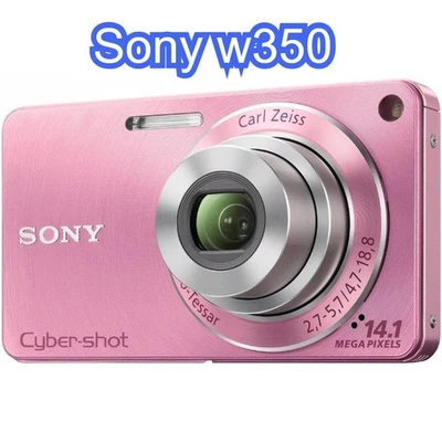 Cámara digital Sony Cyber-Shot DSC-W350 14,1 MP 4x zoom óptico con accesorios Foto 1 de 4