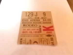 MADISON SQUARE GARDEN 1953 RODEO TICKET STUB - Picture 1 of 1