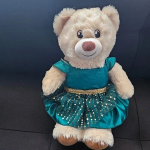 B-A-B Build A Bear 16” Blonde Teddy Bear Plush W/ Dresss 2019 - Picture 1 of 4