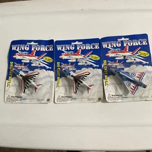 Wing Force DieCast Juego de tres aviones de combate Aviación Juego de 3 Harrier Mirage - Imagen 1 de 7