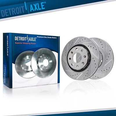 Front Drilled Brake Rotors for Aveo Aveo5 Spark EV G3 Wave Wave5 Swift+ - Image 1 of 4