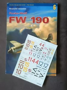 Focke Wulf Fw 190 6 Vol 4 Krzysztof Janowicz Luftwaffe Monograph Kagero Books - Foto 1 di 5
