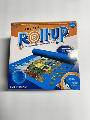 Master Pieces Puzzle Roll Up Storage Mat 1500 Piezas 24" x 42" Azul Mat Nuevo en Caja Foto 1 de 4