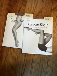 CALVIN KLEIN STOCKINGS, NIP, MEDIUM 2 & LIGHT 4, SIZE B - Picture 1 of 2