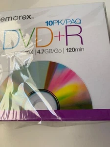 Memorex 9er-Pack DVD-R 16X/4,7 GB/Go/120min Leermedien in Hüllen-Neu-Versand kostenlos - Bild 1 von 6